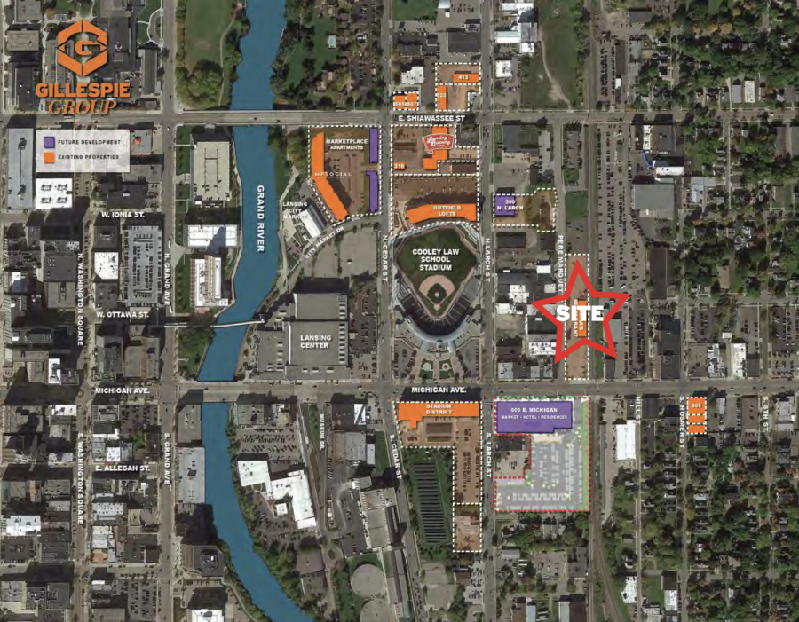 Overview map of the Stadium District